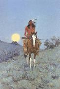 Frederic Remington The Outlier (mk43) china oil painting artist